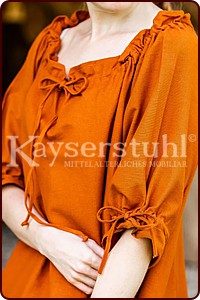 Kurzarm-Kleid/Überkleid "Odette", orange (Rost)