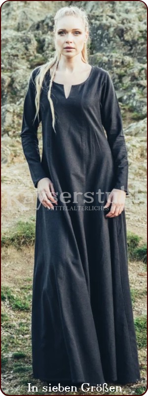 Kleid / Unterkleid / Cotta "Juliana", schwarz