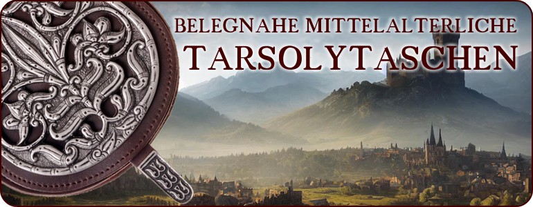 BELEGNAHE MITTELALTERLICHE TARSOLYTASCHEN