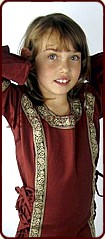 Mittelalterliches Kinderkleid "Leonie" (Rot)