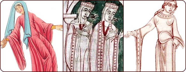 Bliautkleider, Europäisches Hochmittelalter