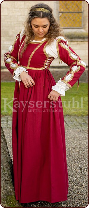 Renaissancekleid "Lucrezia", rot