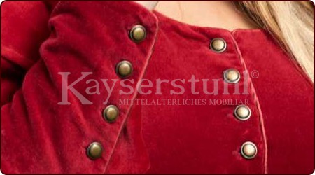 Coteharde-Samtkleid "Isabeau", rot