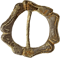 Schnalle in der klassischen Fünfpass-Form