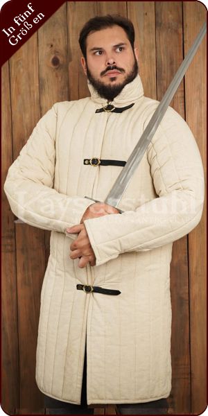 Schwerer Gambeson "Infanterie 14. Jh." in natur