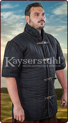 Schwerer Gambeson "Infanterie 14. Jh." in schwarz