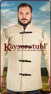 Schwerer Gambeson "Infanterie 14. Jh." in schwarz