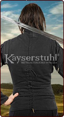 R&uuml;stwams/Doublet "Giovanni" in schwarz