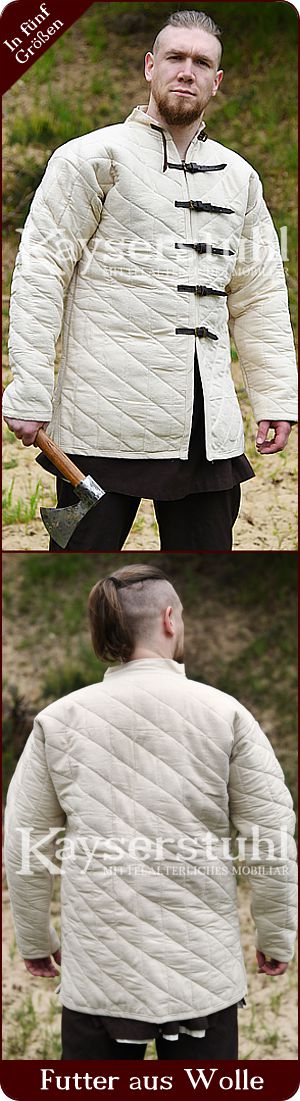 Gambeson "Squire" mit Wollfüllung, natur