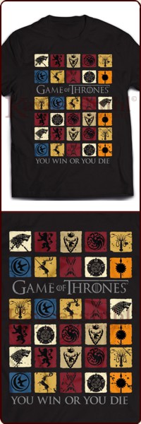 Game Of Thrones T-Shirt "Coloured Squares"