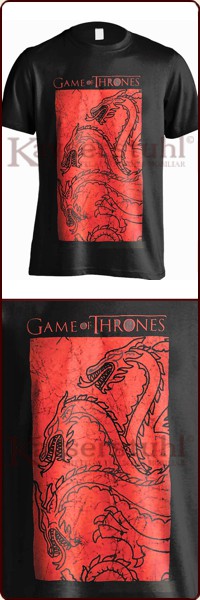 Game Of Thrones T-Shirt "Targaryen Fire And Blood"