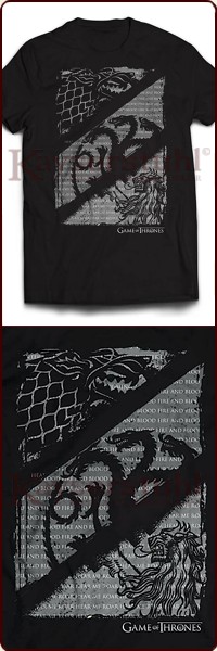 Game Of Thrones T-Shirt "Wolves, Dragons & Lions"