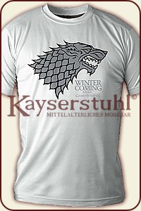 T-Shirt "Stark - Winter Is Coming" (Weiß)