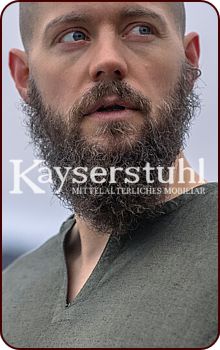 Schlichte Wikinger-Leinentunika "Leif", grün