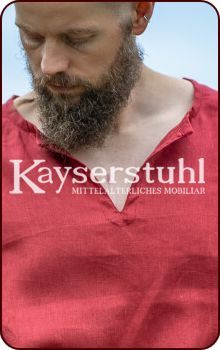 Wikinger-Leinentunika "Halfgar", rot