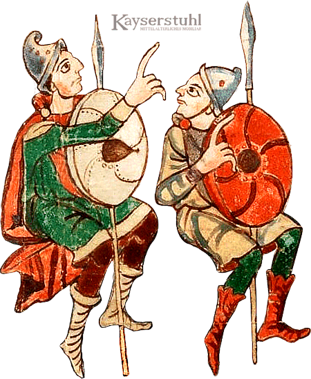 Freigestelltes Detail aus dem Stuttgarter Psalter , WLB Cod.bibl.fol.23, Folio 27r, 801-850 n. Chr. (Paris), Württembergische Landesbibliothek