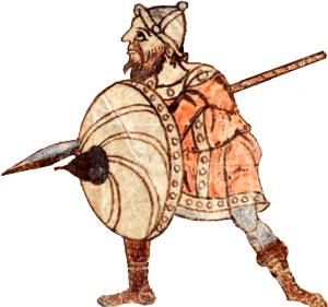 Freigestelltes Detail aus dem Stuttgarter Psalter , WLB Cod.bibl.fol.23, Folio 10r, 801-850 n. Chr. (Paris), Württembergische Landesbibliothek