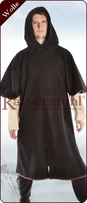 Garnache "Laurin" aus Wolle in schwarz oder braun