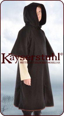 Garnache "Laurin" aus Wolle in schwarz oder braun