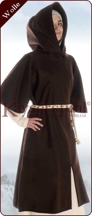 Garnache "Laurielle" aus Wolle in schwarz oder braun