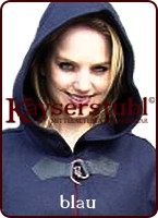 Einfacher Umhang KKS mit runder Kapuze mit Schliesse