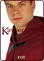 Einfacher Umhang KKS mit runder Kapuze mit Schliesse