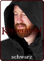 Radmantel aus Wolle mit langer Kapuze zum Binden