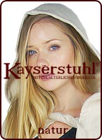 Radmantel aus Wolle mit langer Kapuze zum Binden