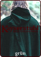 Radmantel aus Wolle mit langer Kapuze zum Binden