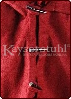 Pellerine KKK aus Wolle mit runder Kapuze mit Hornknebeln