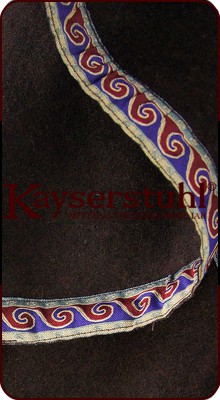 Brauner Umhang zum Binden mit extraweiter Kapuze