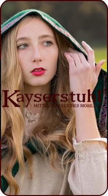 Grüner Umhang zum Binden mit extraweiter Kapuze