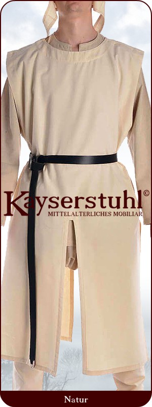 Neutraler Waffenrock aus Baumwolle in natur