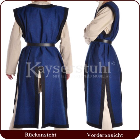 Blauer Waffenrock mit schwarzer Bordüre