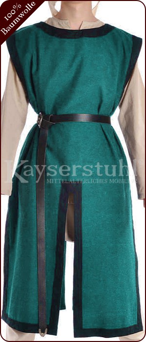 Grüner Waffenrock mit schwarzer Bordüre