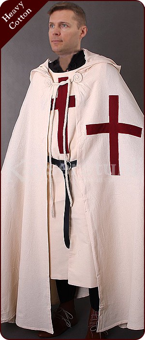 Kreuzritter-Waffenrock aus schwerer gefütterter Baumwolle