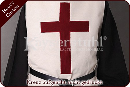 Kreuzritter-Waffenrock aus schwerer gefütterter Baumwolle