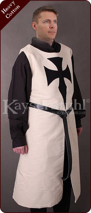 Kreuzritter-Waffenrock aus schwerer gefütterter Baumwolle
