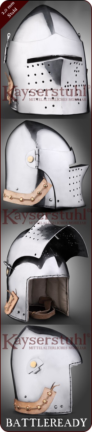 Französische Beckenhaube mit Visier (MH)