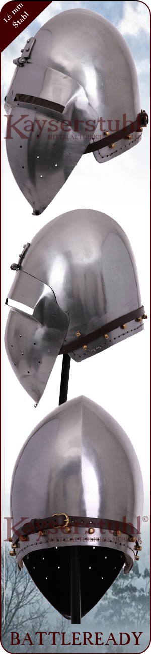 Beckenhaube 1370 "Sergeant" mit Klappvisier (WC)