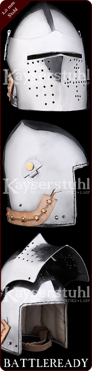 Französische Beckenhaube mit Visier (MH)