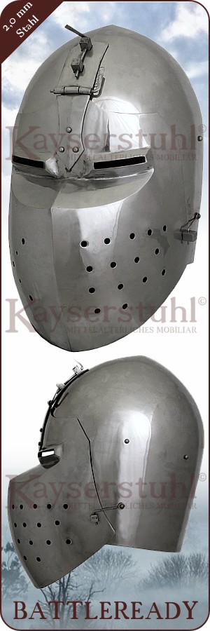 Beckenhaube mit abnehmbaren Visier (WS)