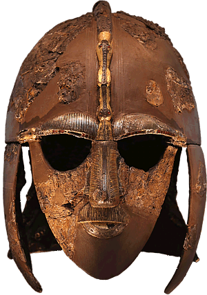 Der Sutton Hoo Helm im British Museum