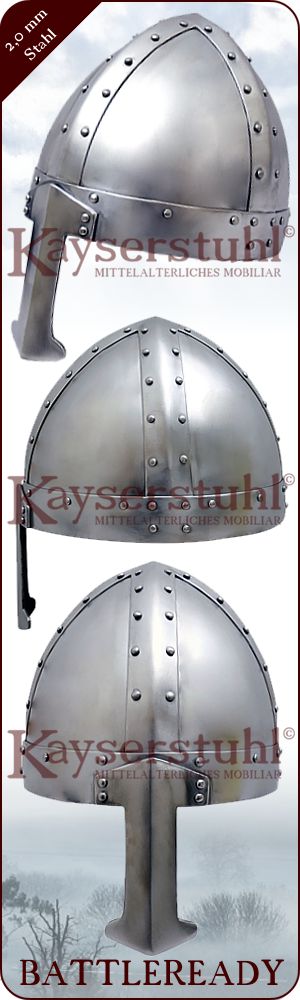 Spangenhelm "Hastings" mit 3 mm Nasal