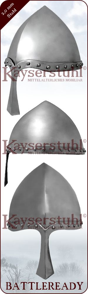 Italo-Normannischer Nasalhelm mit 2 mm Nasal