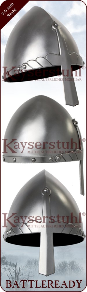 Konischer Nasalhelm mit Brauen-Verzierung