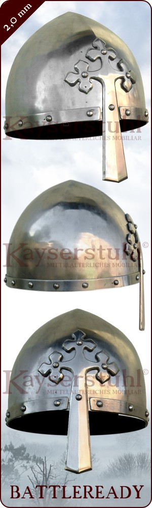 Konischer Nasalhelm mit Kleeblatt-Verzierung