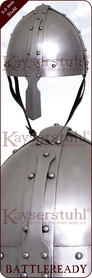 Spangenhelm "Rouen" mit 3 mm Nasal