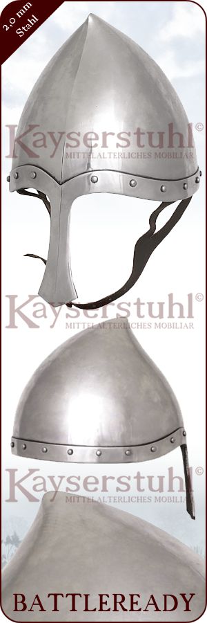 Italo-Normannischer Nasalhelm "Messina" mit 4 mm Nasal