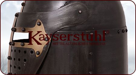 Sugar Loaf Helm mit Klappvisier, Antikfinish